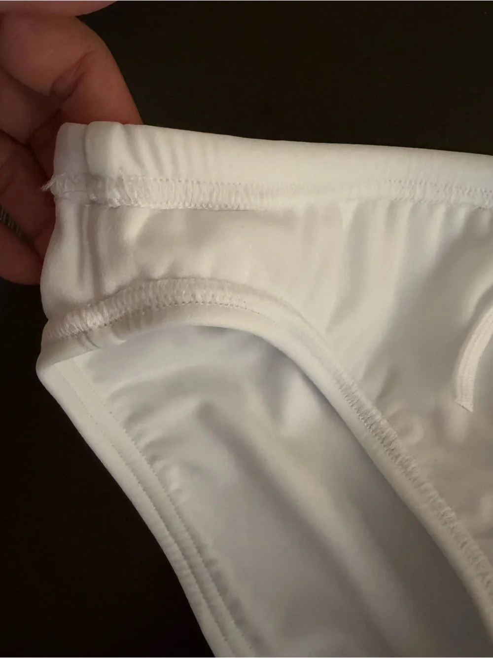 White Speedo Men’s bathing suit Bottoms POWER FLEX 50+ UPF Chlorine Resistant 34 - Picture 11 of 16